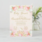 Waterverf Baby Fairy Baby shower Kaart (Staand voorkant)