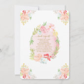 Waterverf Baby Fairy Baby shower Kaart (Achterkant)