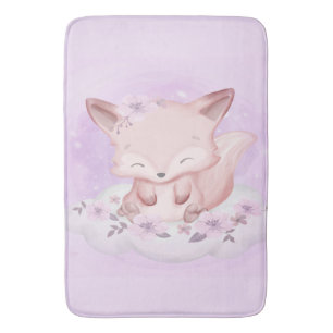 Waterverf Baby Fox Lovers Cadeau voor Baby Badmat