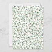 Waterverf Baby Fox Woodland Baby shower Kaart (Achterkant)