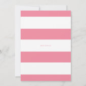 Waterverf Baby Giraffe Roze Hibiscus Baby shower Kaart (Achterkant)