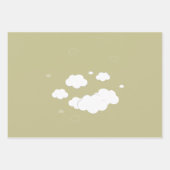 Waterverf Baby Giraffe Safari tweeling Birthday Inpakpapier Vel (Voorkant 3)