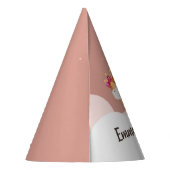 Waterverf Baby Giraffe Safari Twins Birthday Feesthoedjes (Achterkant)