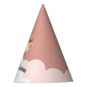 Waterverf Baby Giraffe Safari Twins Birthday Feesthoedjes (Voorkant)