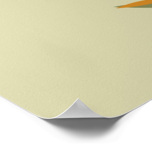 Waterverf Baby Giraffe, Welkom bij Baby shower Poster (Hoek)