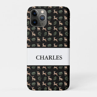 Waterverf Baby Herten en bladeren Patroonnaam Case-Mate iPhone Case