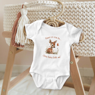 Waterverf Baby Herten Jezus houdt van Baby Bodysui Romper