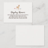 Waterverf Baby Herten met champignons Display Douc Informatiekaartje (Voorkant / Achterkant)