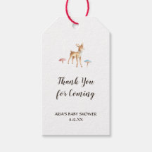 Waterverf Baby Herten op wit Baby shower