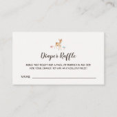 Waterverf Baby Herten Paddenstoelen Luier Raffle Informatiekaartje (Voorkant)