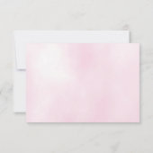 Waterverf Baby Herten Roze Bloemen Dank u kaart (Achterkant)