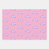 Waterverf Baby Hippo Inpakpapier Vel (Voorkant 2)