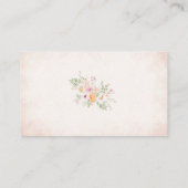 Waterverf Baby in Bloom Baby shower luierloterij Informatiekaartje (Achterkant)