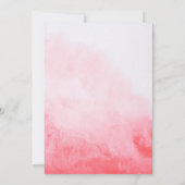 Waterverf Baby is koud buiten Baby shower Invi Kaart (Achterkant)