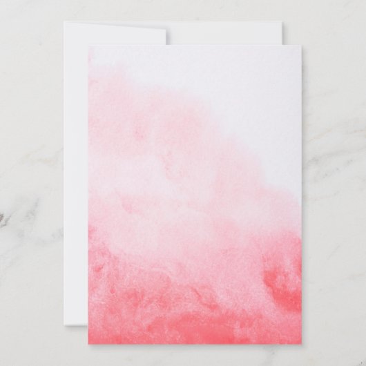 Waterverf Baby is koud buiten Baby shower Invi Kaart (Achterkant)