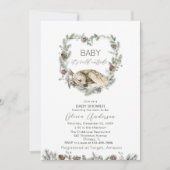 Waterverf Baby is koud buiten Baby shower Kaart (Voorkant)