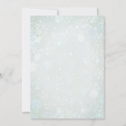 Waterverf Baby is koud buiten Baby shower Kaart (Achterkant)