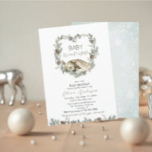 Waterverf Baby is koud buiten Baby shower