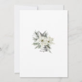 Waterverf Baby is koud buiten Baby shower Kaart (Achterkant)