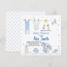 Waterverf baby jongen