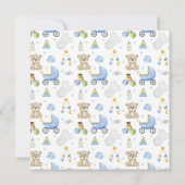 Waterverf baby jongen kaart (Achterkant)