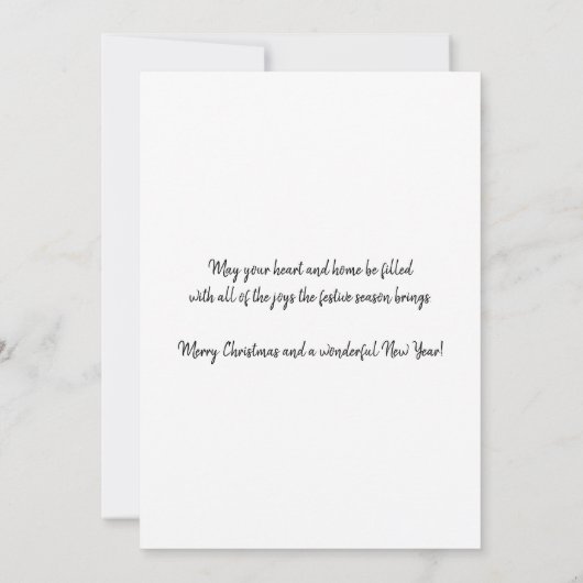 Waterverf Baby Kerstmis Kaart (Achterkant)