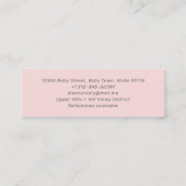 Waterverf Baby Kleding Boheemse Babysitter Mini Visitekaartje (Achterkant)