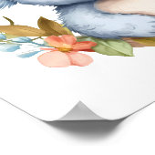 Waterverf Baby Koala Beer Kinder kinderkamer kunst Poster (Hoek)