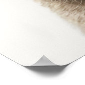 Waterverf Baby Lion Kind Nursery Oerwoud Safari Poster (Hoek)