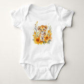 Waterverf Baby Lion Romper (Voorkant)