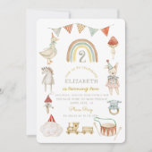 Waterverf Baby Mushroom Whimsical Verjaardag Kaart (Voorkant)