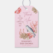 Waterverf baby Narwhal & seizoenshells Stars Favor Cadeaulabel (Voorkant)