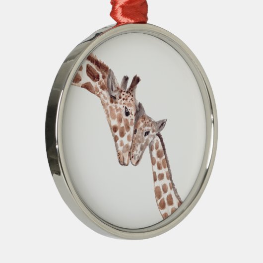 Waterverf baby natuur  metalen ornament (Rechts)