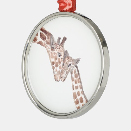 Waterverf baby natuur  metalen ornament (Links)