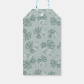 Waterverf Baby Olifantprins Tropische Verjaardag Cadeaulabel (Achterkant)