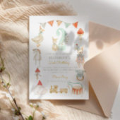 Waterverf Baby Paddestoel Whimsical 2e Verjaardag Kaart