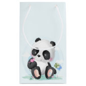 Waterverf Baby Panda Beer Klein Cadeauzakje (Achterkant)