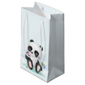 Waterverf Baby Panda Beer Klein Cadeauzakje (Voorkant Gekanteld)