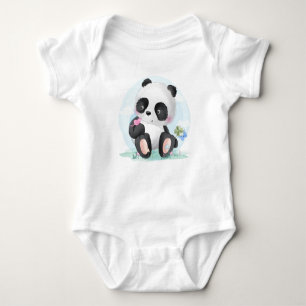 Waterverf Baby Panda Beer Romper