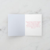 Waterverf Baby Panda Pioenrozen Oerwoud Verjaardag Kaart (Binnen)