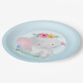 Waterverf Baby Papieren Bordje (Gekanteld)