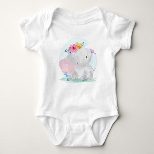 Waterverf Baby Romper (Voorkant)