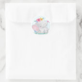 Waterverf Baby Ronde Sticker (Tas)