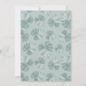 Waterverf Baby Safari Birthday Partij Kaart (Achterkant)