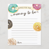 Waterverf Baby shower advies voor mam (Voorkant)