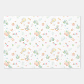 Waterverf Baby shower-Baby Speelgoedtrainingspatro Inpakpapier Vel (Voorkant)