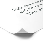 Waterverf Baby shower Belly Game Poster (Hoek)