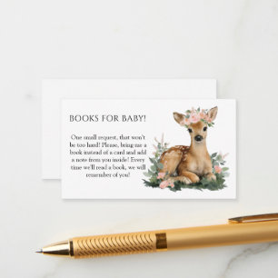 Waterverf Baby Shower Boeken voor Baby Zomer Ree Informatiekaartje