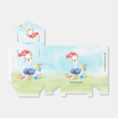 Waterverf Baby shower Boerderij Bedankdoosjes (Uitgevouwen)