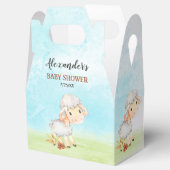 Waterverf Baby shower Boerderij Bedankdoosjes (Geopend)